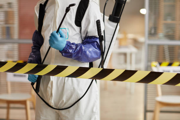 Professional Sewage Cleanup technician working in Concord, VA